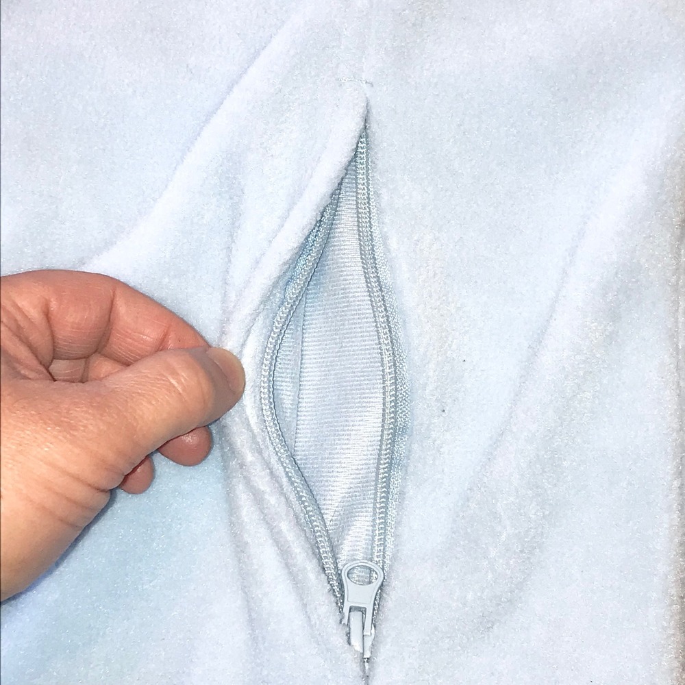 Columbia Benton Spring Fleece Vest Womens L Light Blue Full Zip Layering Outdoor - Picture 12 of 13